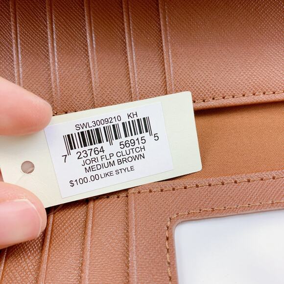 Fossil SWL3009210 Jori RFID Flap Clutch IN Brown - Picture 6 of 6